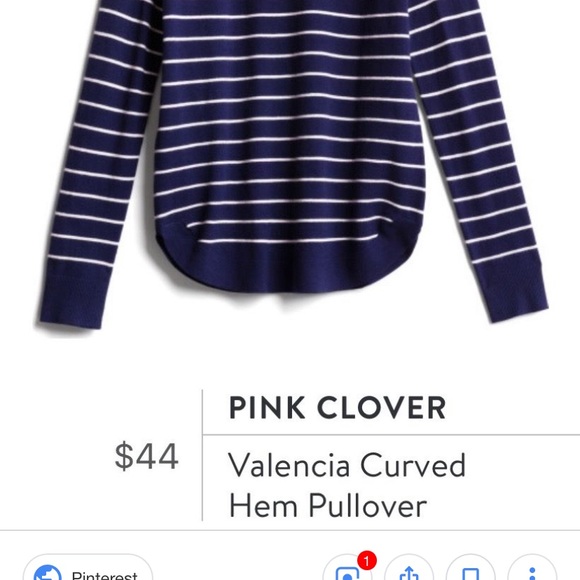 valencia curved hem pullover